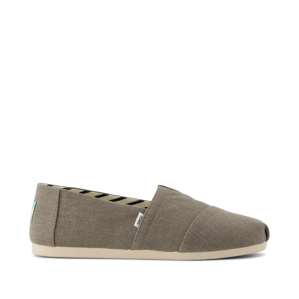 Alpargata Classic - Vetiver Grey Heritage Canvas Side View
