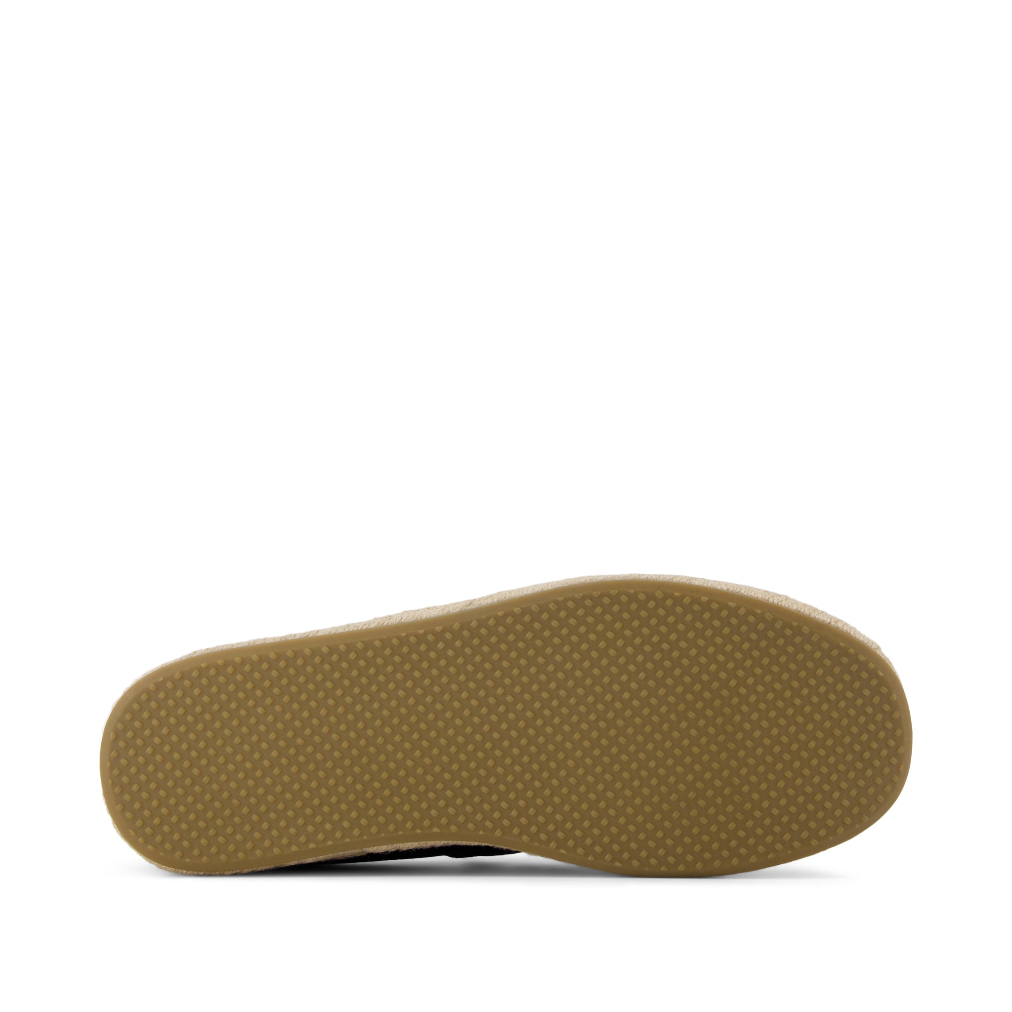 Alonso Rope Loafer - Black Suede Bottom Sole View