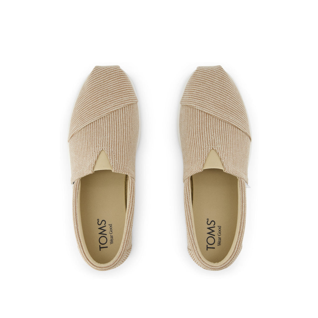 Alp FWD - Almond Subtle Stripe Top View