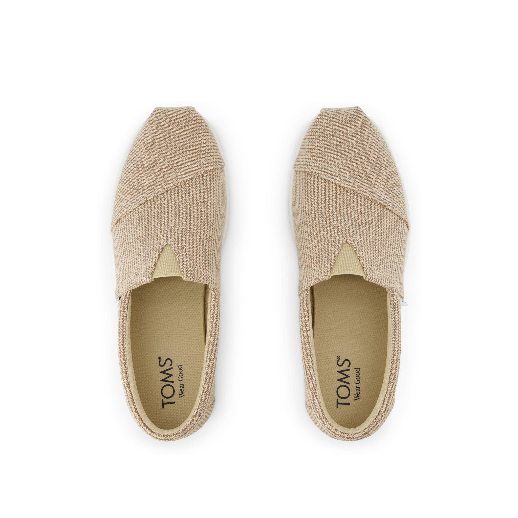 Alp FWD - Almond Subtle Stripe Top View