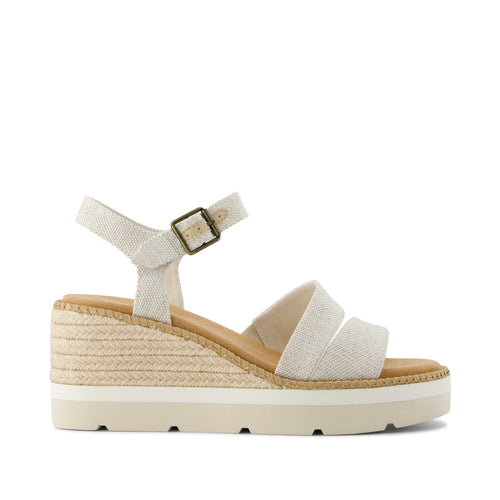 Darya Wedge Platform Sandal - Natural Yarn Dye Side View