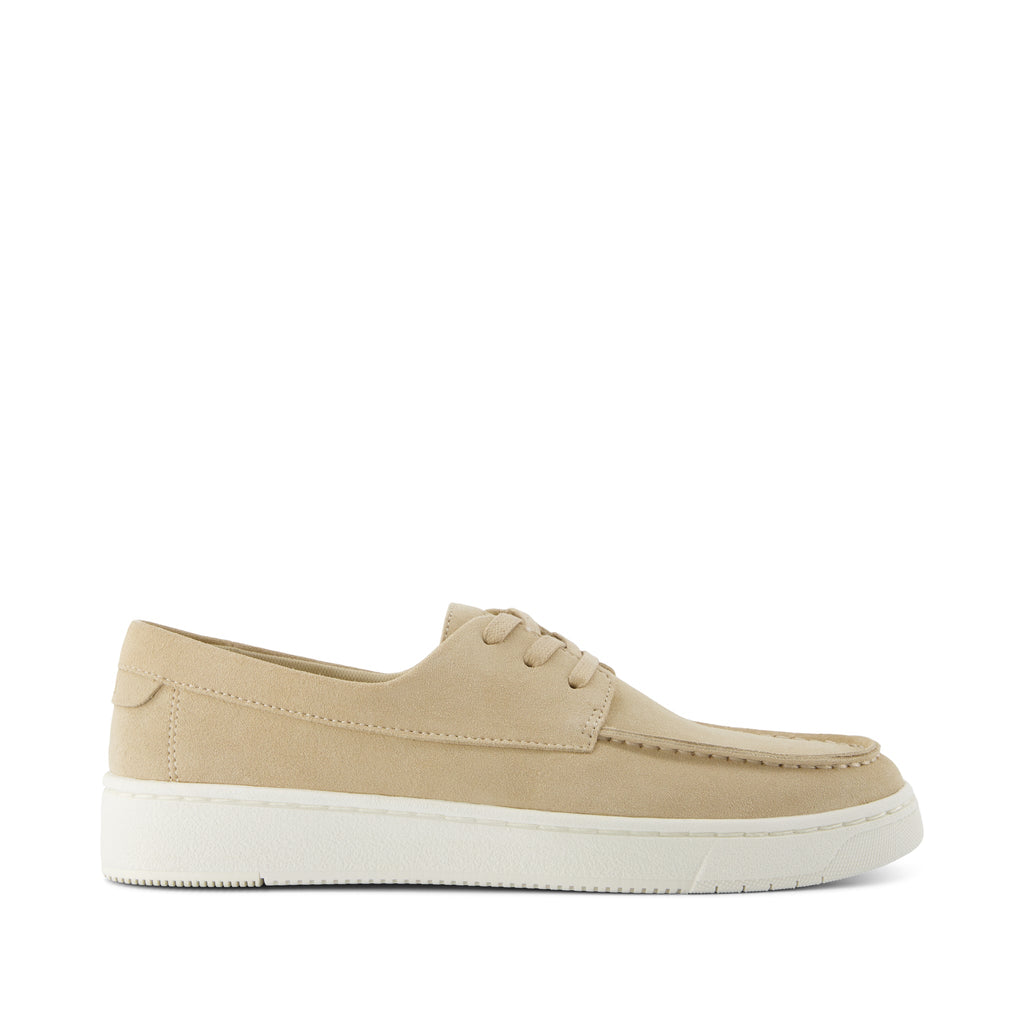 TRVL LITE London Loafer - Almond Suede Side View