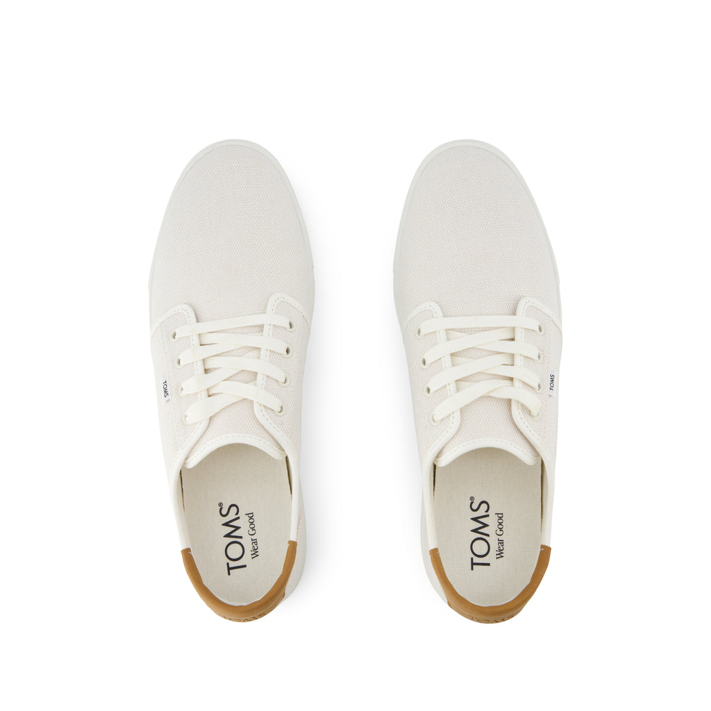 Carlo 2.0 Lace-Up Sneaker - White Legacy Canvas Top View