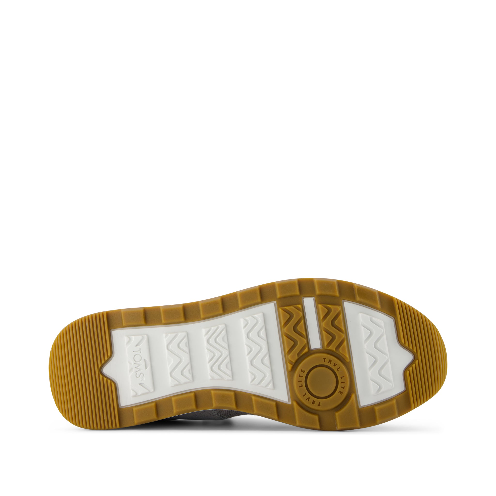 TRVL LITE Cabrillo Sneaker - Water Repellent Drizzle Grey Legacy Canvas and Perforated Suede Bottom Sole View