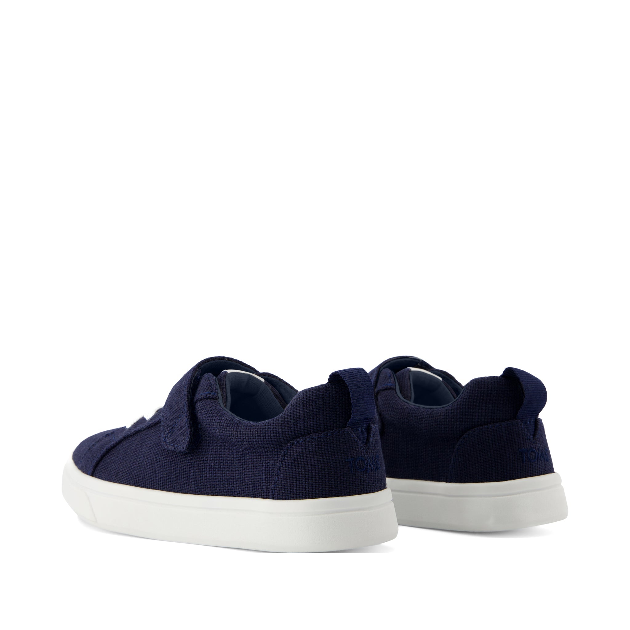Cruz Lace-Up Kids Sneaker - Navy Heritage Canvas Back View