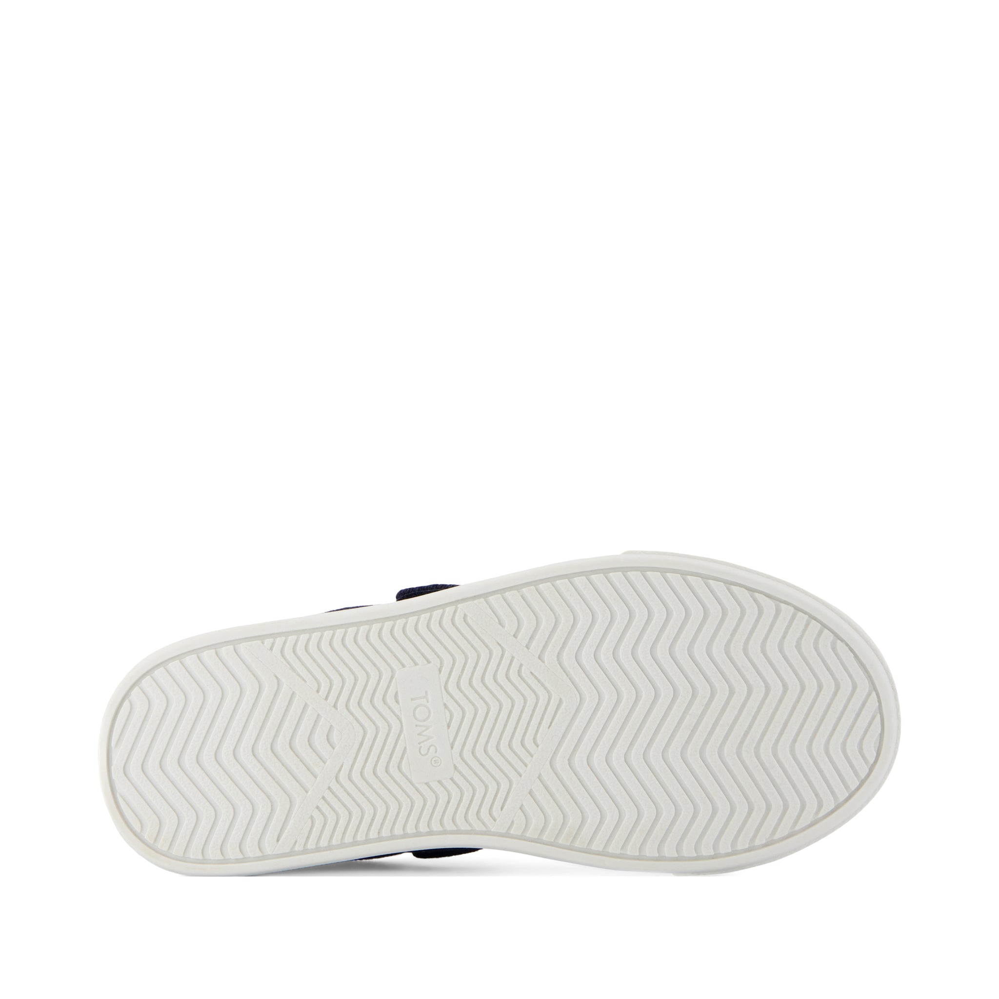 Cruz Lace-Up Kids Sneaker - Navy Heritage Canvas Bottom Sole View