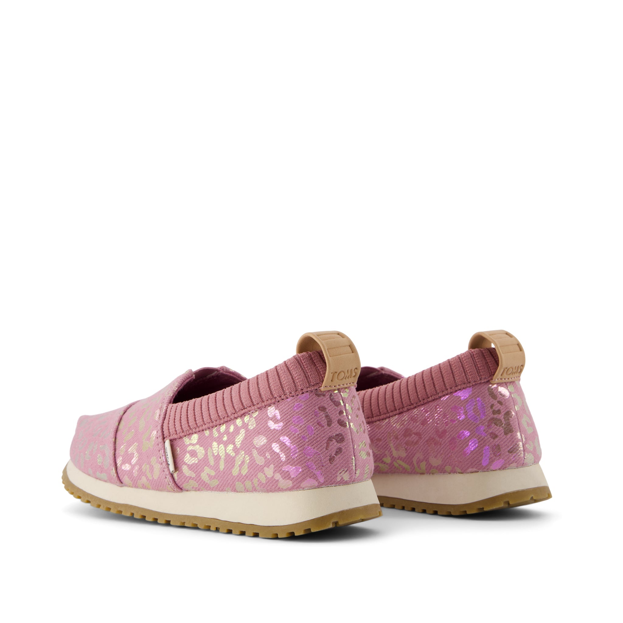 Resident Kids Sneaker - Cosmic Pink Iridescent Leopard Back View