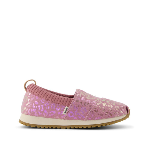 Resident Kids Sneaker - Cosmic Pink Iridescent Leopard Side View