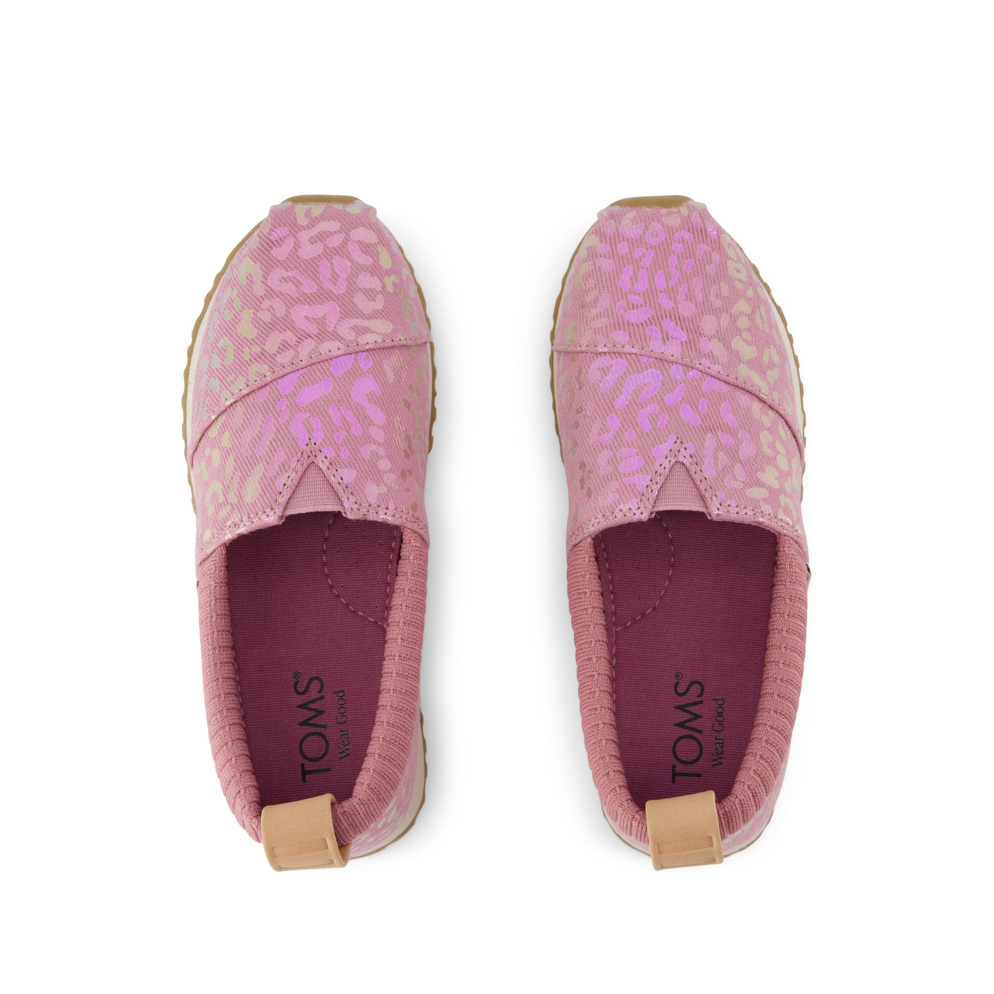 Resident Kids Sneaker - Cosmic Pink Iridescent Leopard Top View