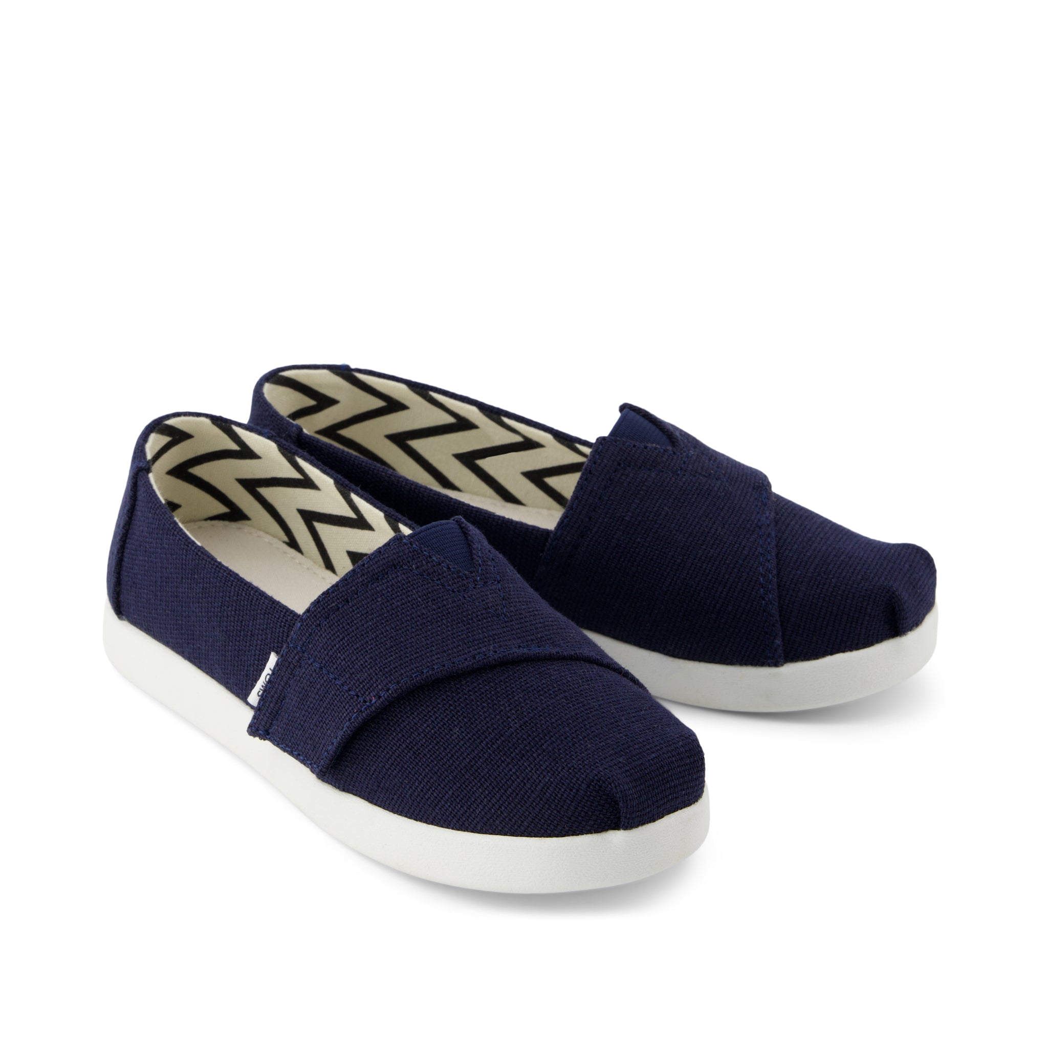 Alpargata Classic Kids Shoe - Navy Heritage Canvas Front View