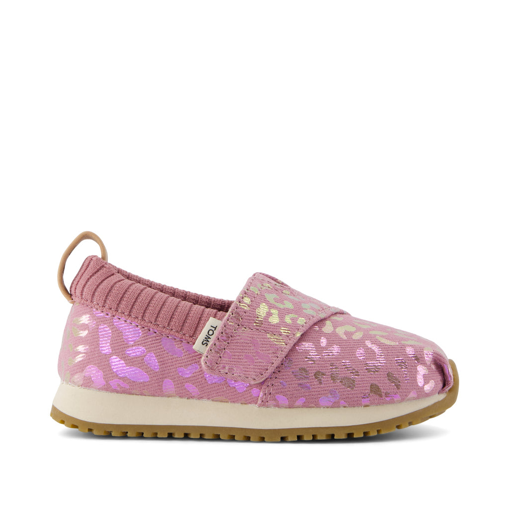 Resident Toddler Sneaker - Cosmic Pink Iridescent Leopard Side View