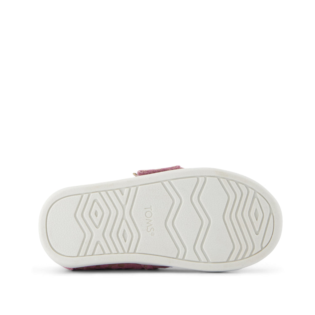Alpargata Classic Toddler Shoe - Cosmic Pink Iridescent Leopard Bottom Sole View