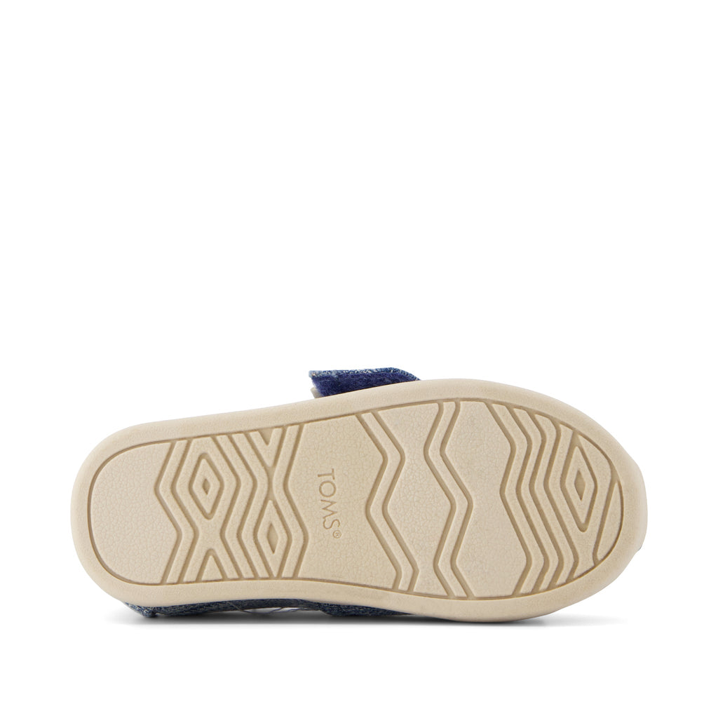 Alpargata Classic Toddler Shoe - Dark Sky Textured Denim Bottom Sole View