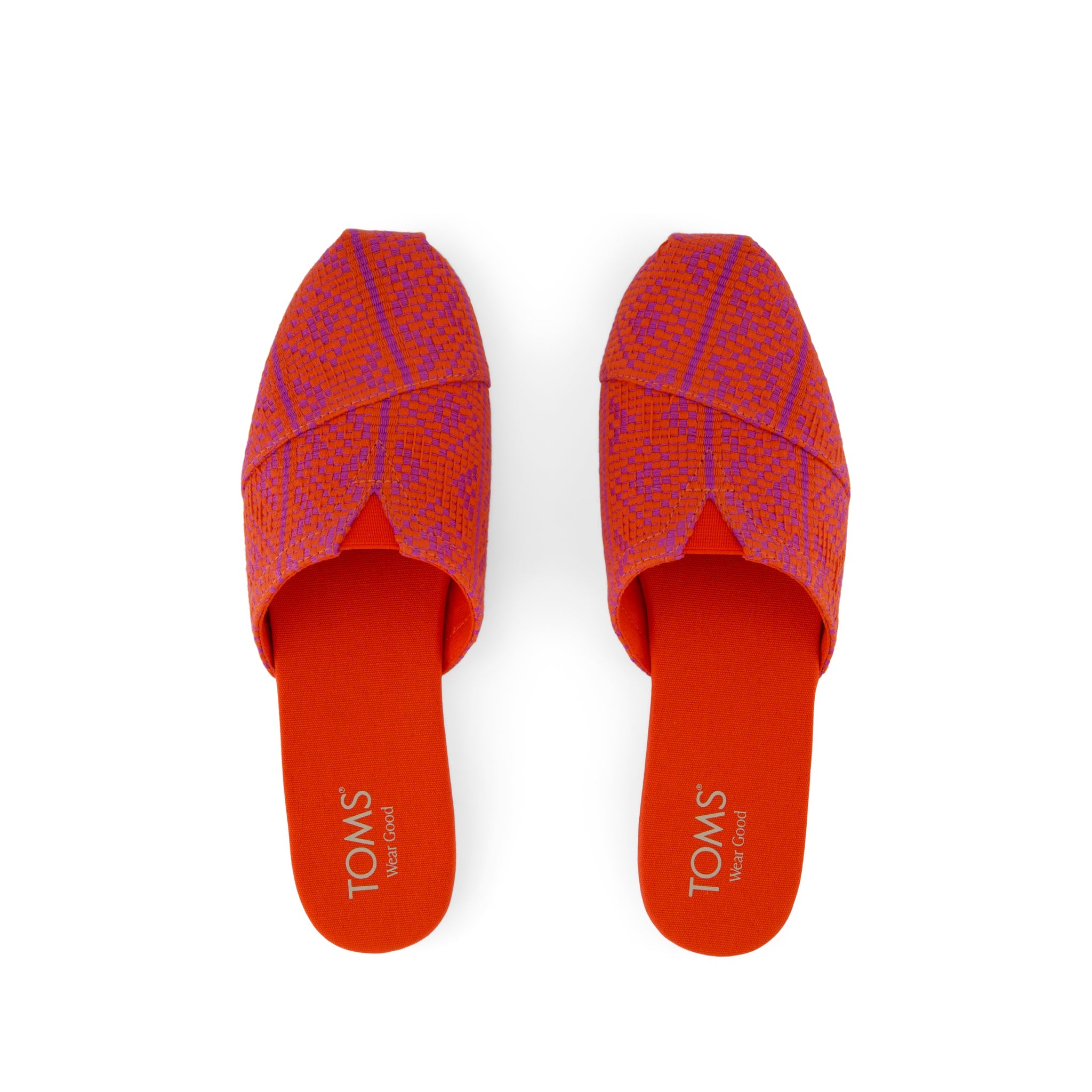 Alpargata Mule - Flame Diamond Global Woven Top View