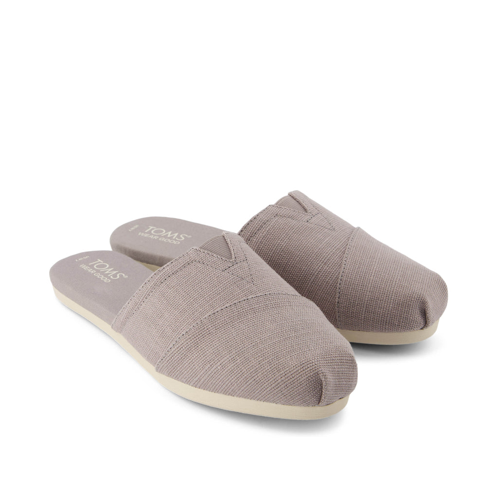 Alpargata Mule Morning Dove Heritage Canvas Front View