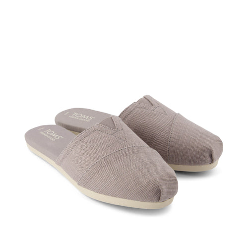 Alpargata Mule Morning Dove Heritage Canvas Front View