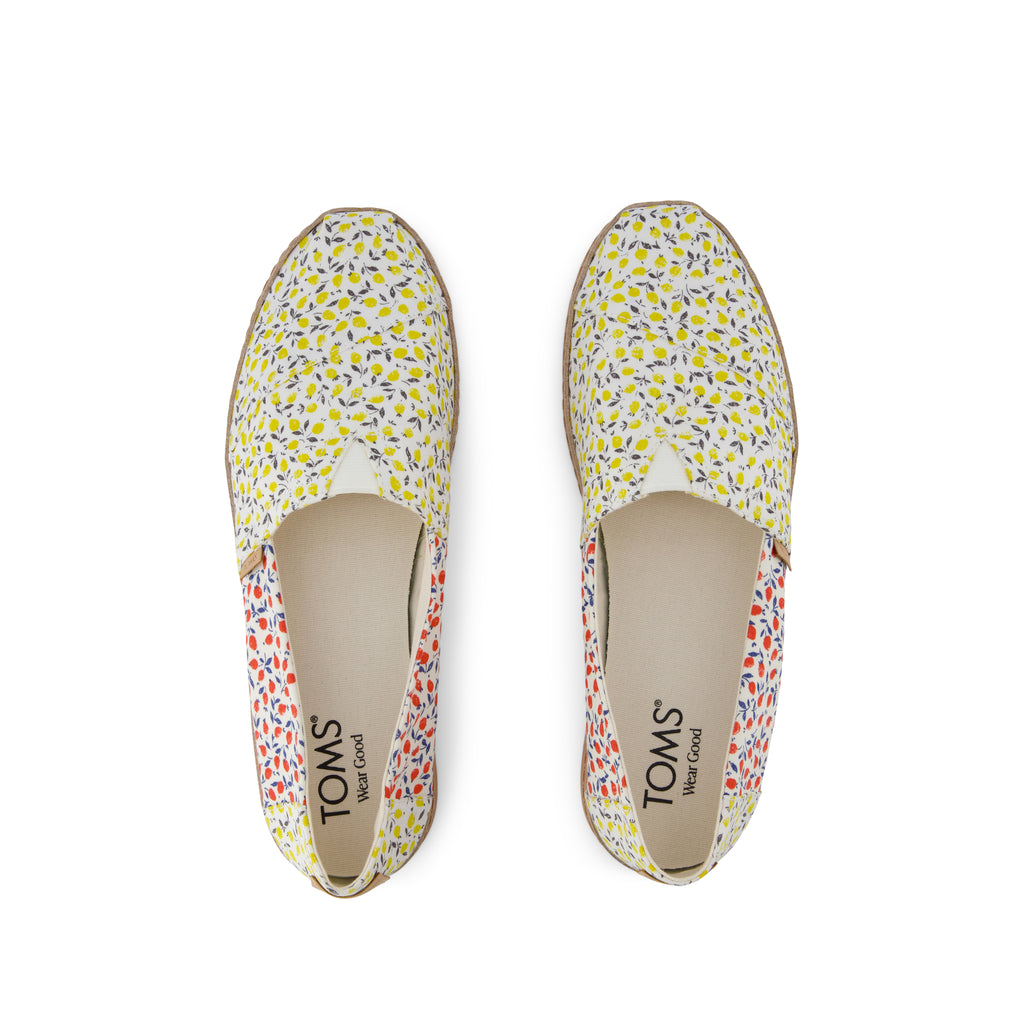 Alpargata Leather Wrap Yellow Multi Liberty Print