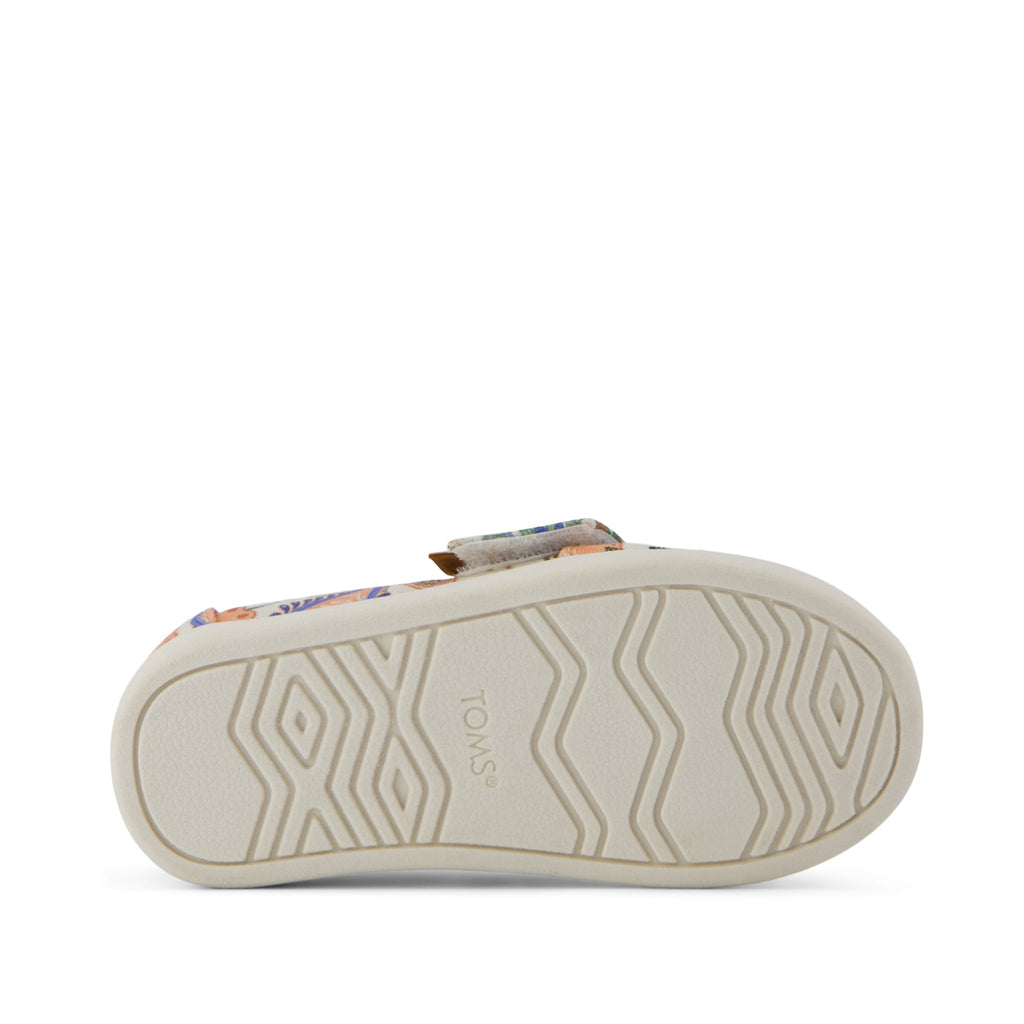 Alpargata Classic Toddler Shoe - Egret Cheetah Paisley Print Bottom Sole View