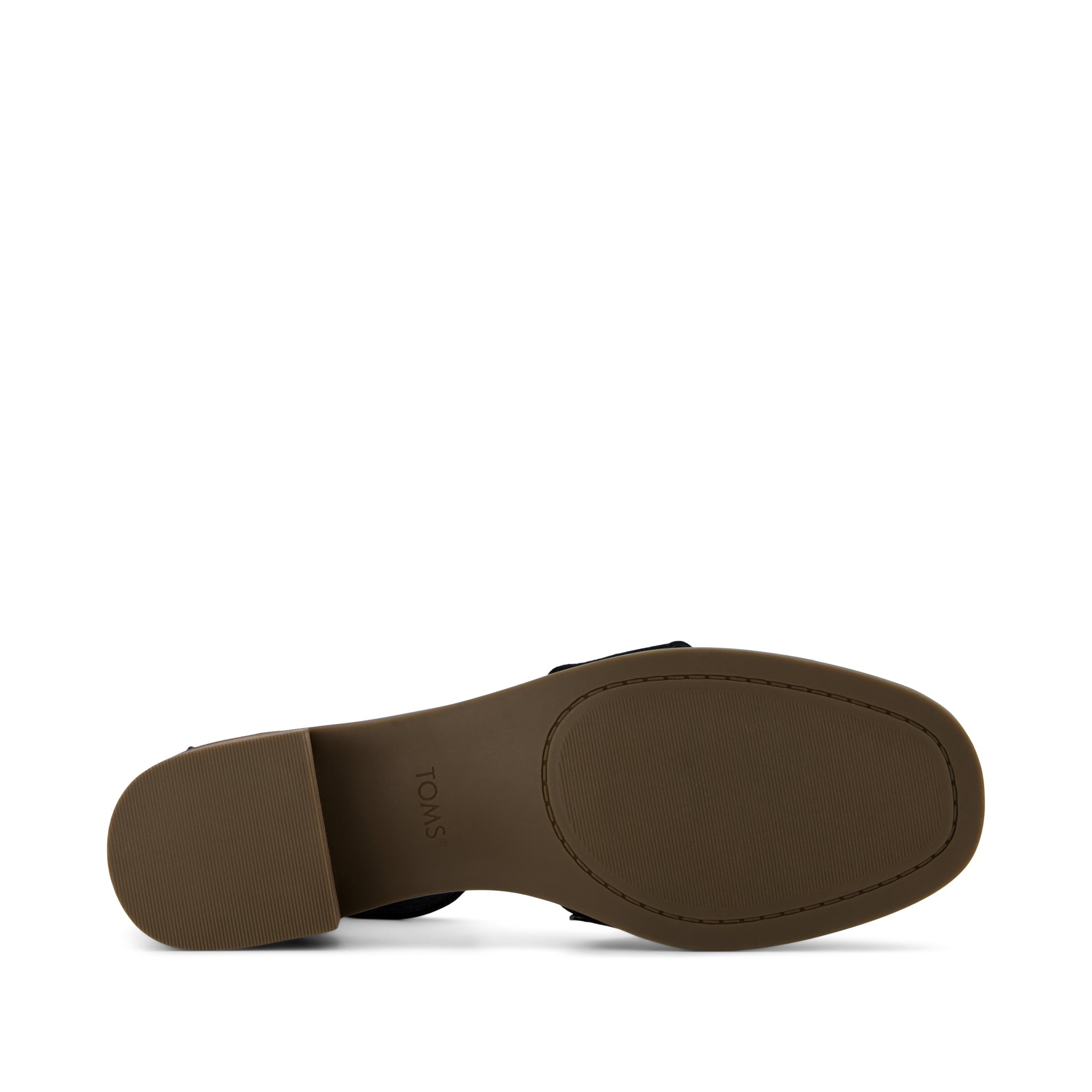 Jaclyn Fisherman Heel - Black Kid Suede Bottom Sole View