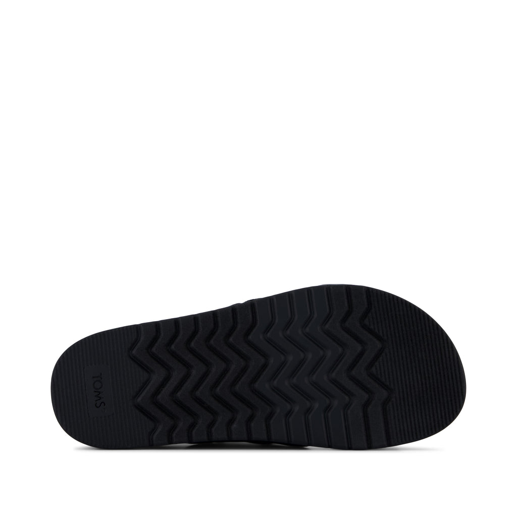 Marin Strap Sandal - Black Heavy Canvas Bottom Sole View