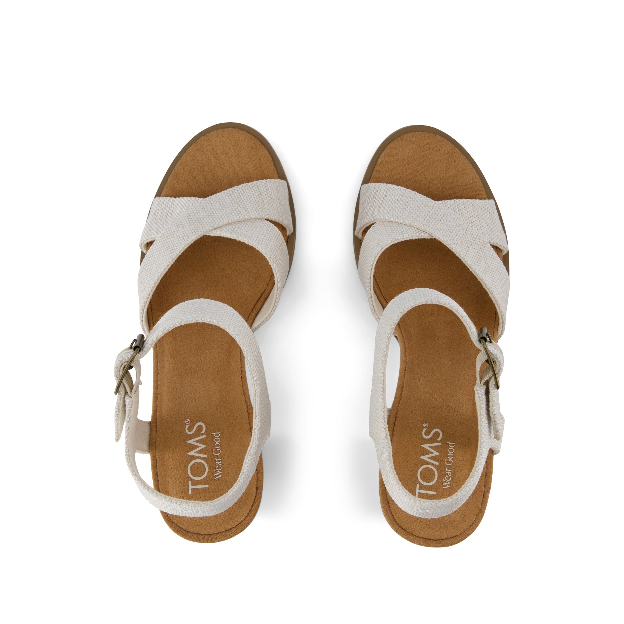 Majorca Strappy Heeled Sandal - Natural Yarn Dye Top View