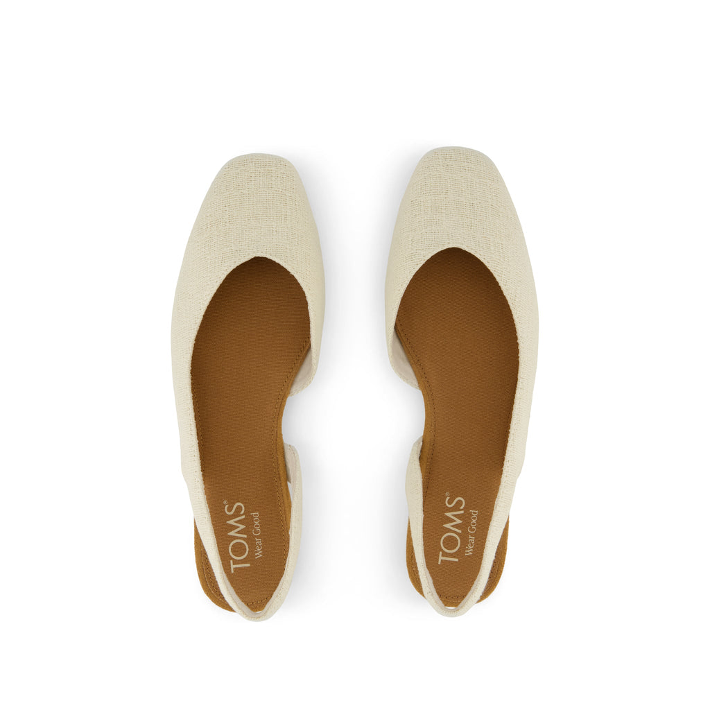 Alene Slingbback Flat - Natural Top View