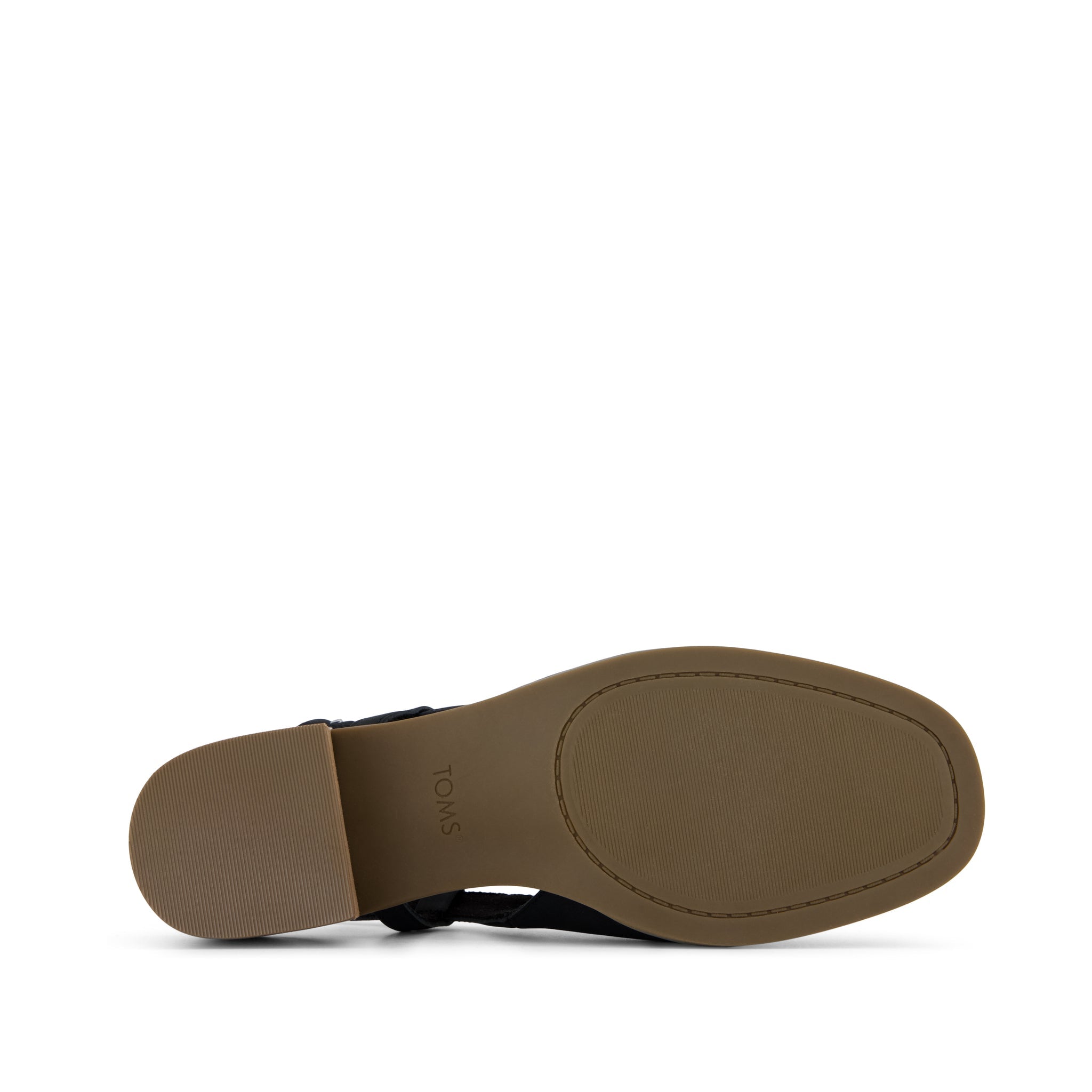 Jaclyn Slingback Heel - Black Nubuck Leather Bottom Sole View