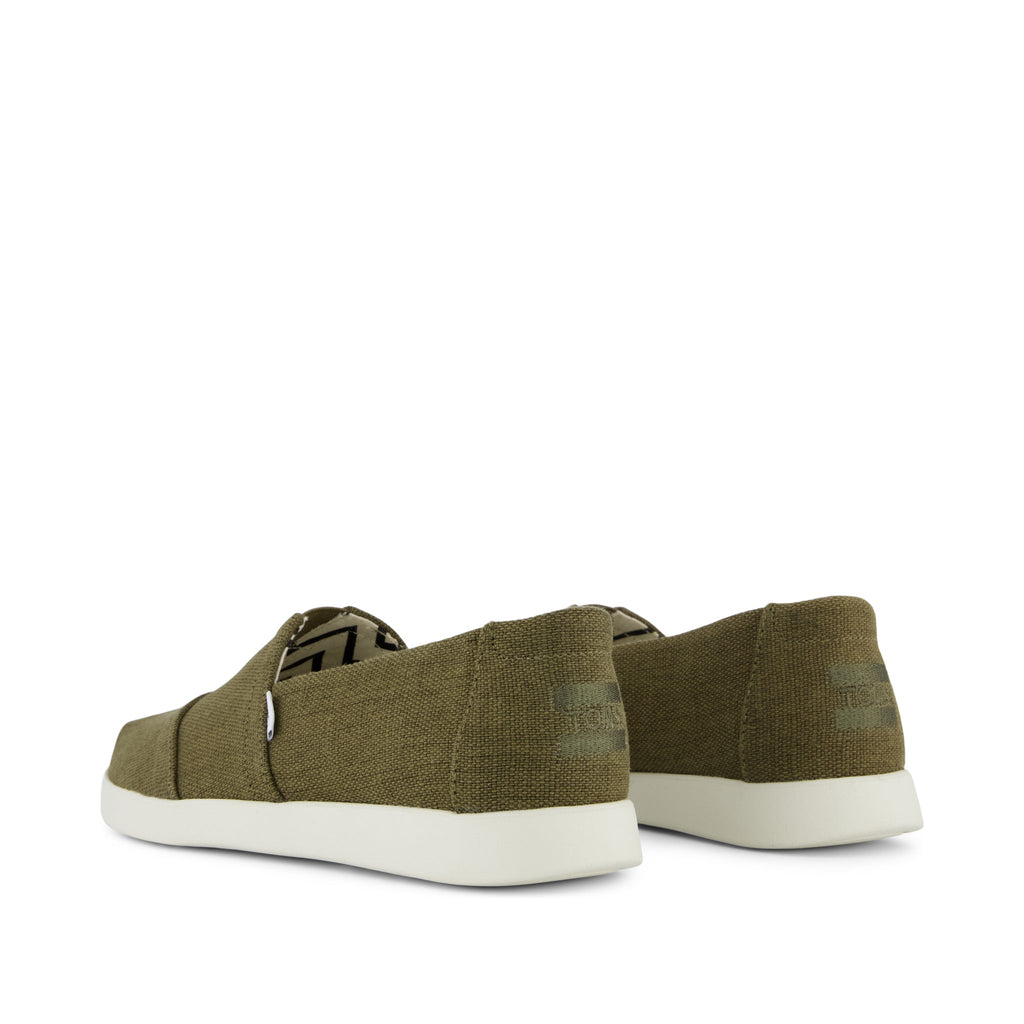 Alpargata Plus - Military Olive Heritage Canvas Back View