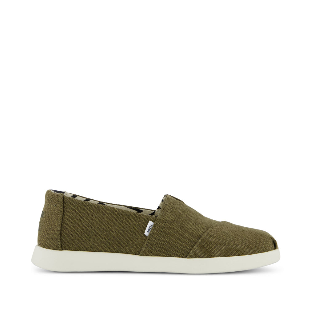 Alpargata Plus - Military Olive Heritage Canvas Side View