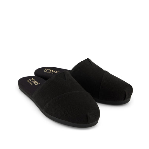 Alpargata Mule - All Black Heritage Canvas Front View