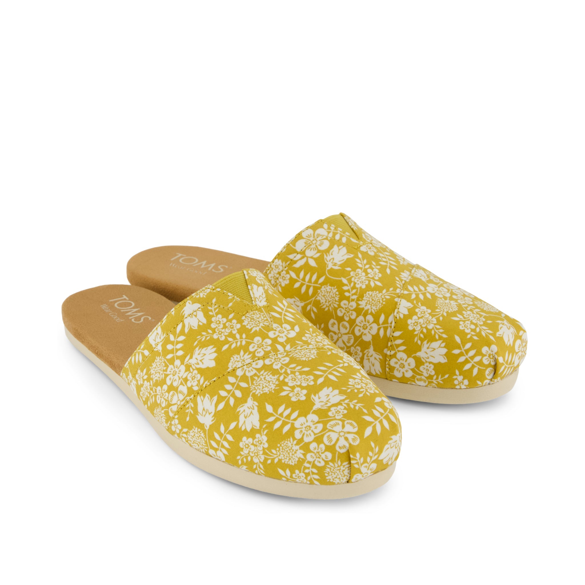 Alpargata Mule - Golden Honey Edenham Shadow Floral Print Front View