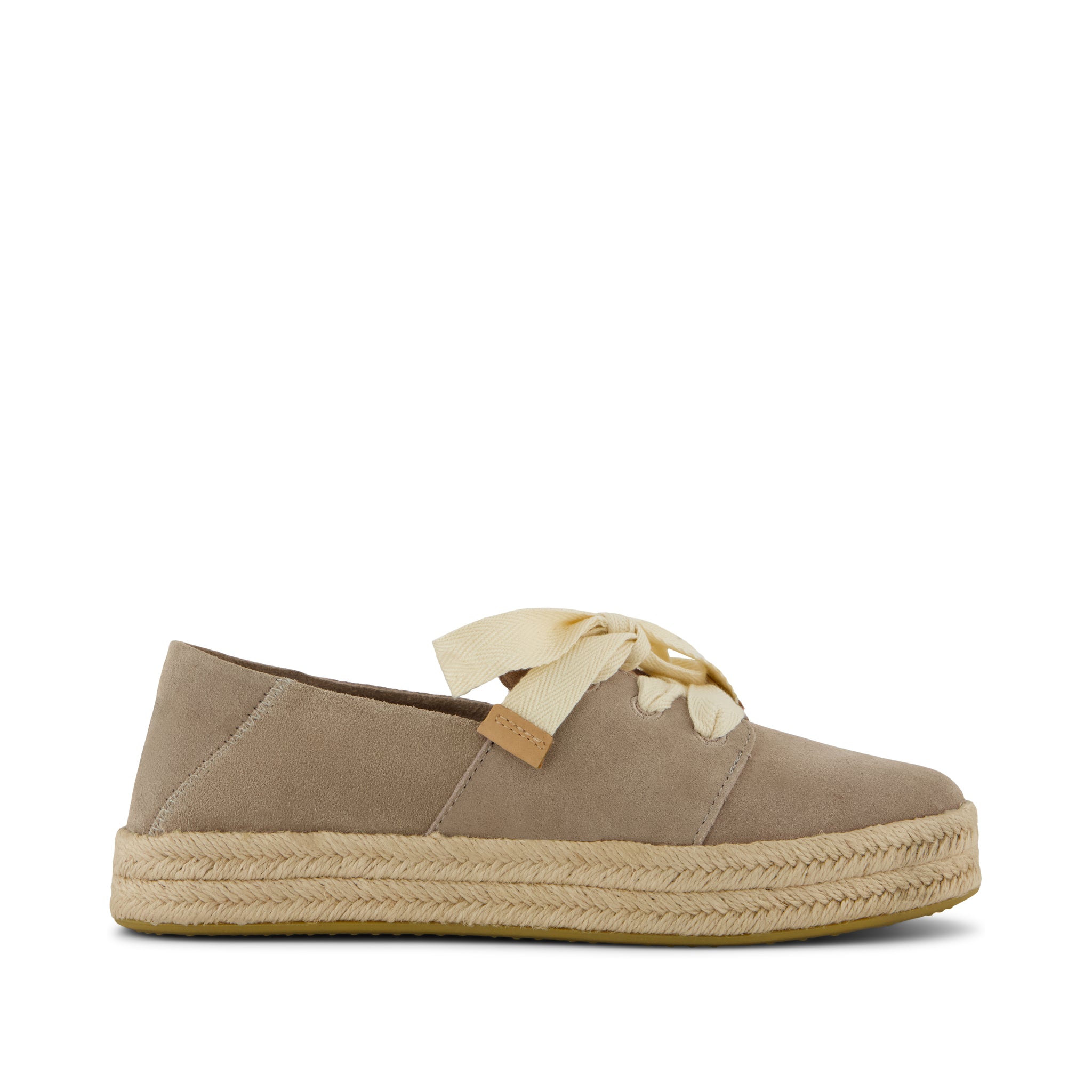 Womens Carolina Lace-Up Espadrille Dune Suede