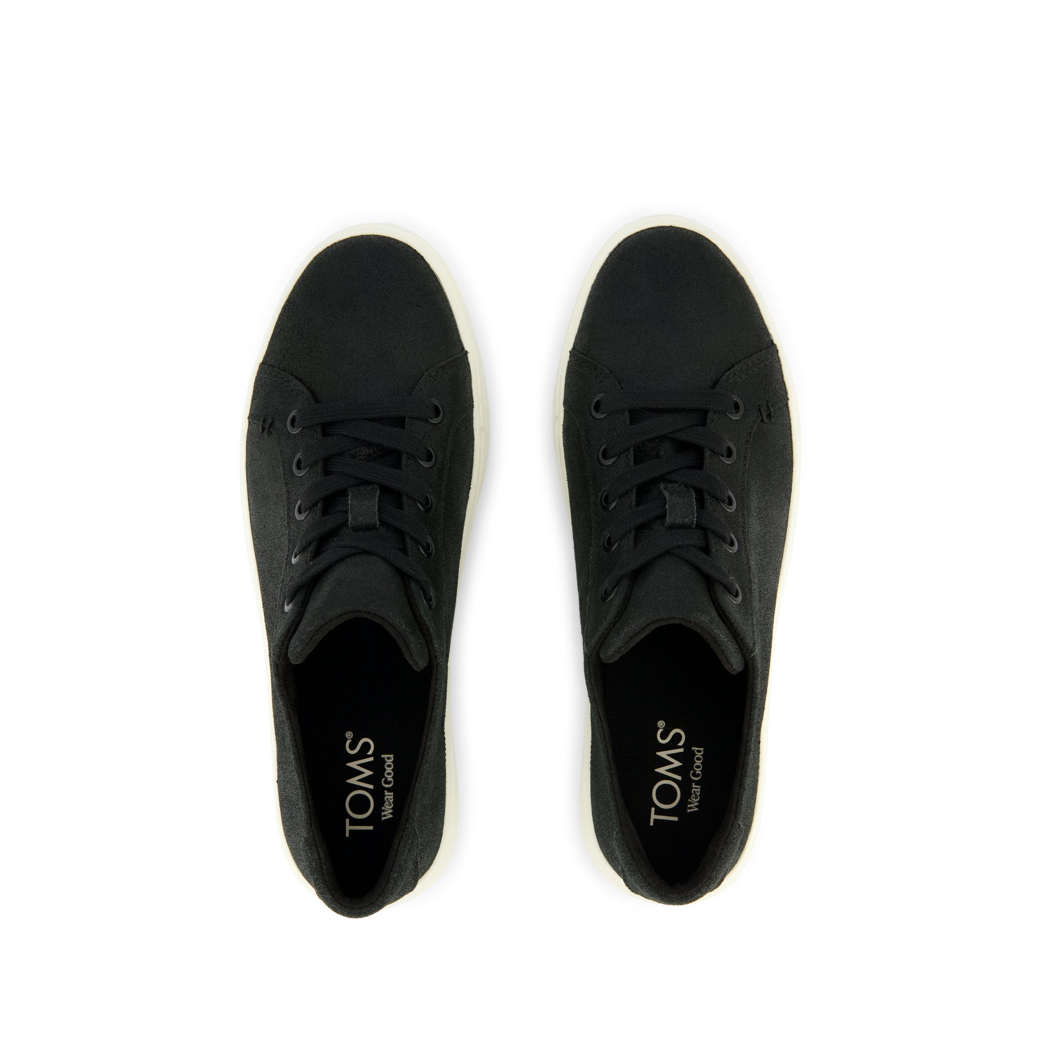 Kameron Lace-Up Sneaker - Black Metallic Suede Top View