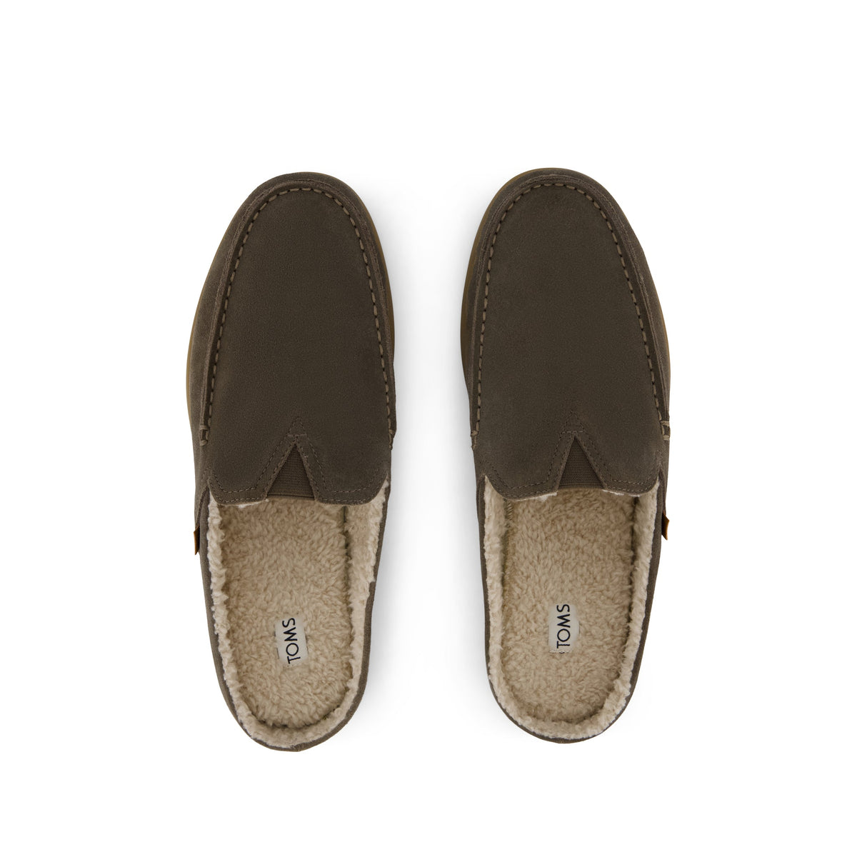 Alonso Mule - Canteen Suede w/ Faux Shearling Top View