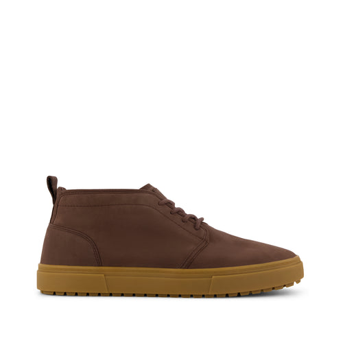 Carlo Mid Terrain 2.0 Sneaker - Water Resistant Oak Brown Leather Side View