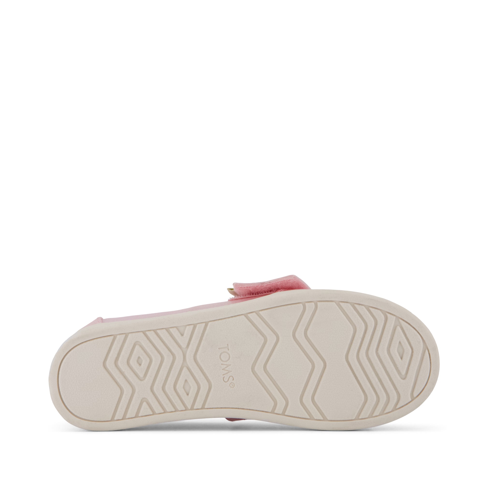 Alpargata Classic Kids Shoe - Pink Quartz Iridescent Twill Bottom Sole View