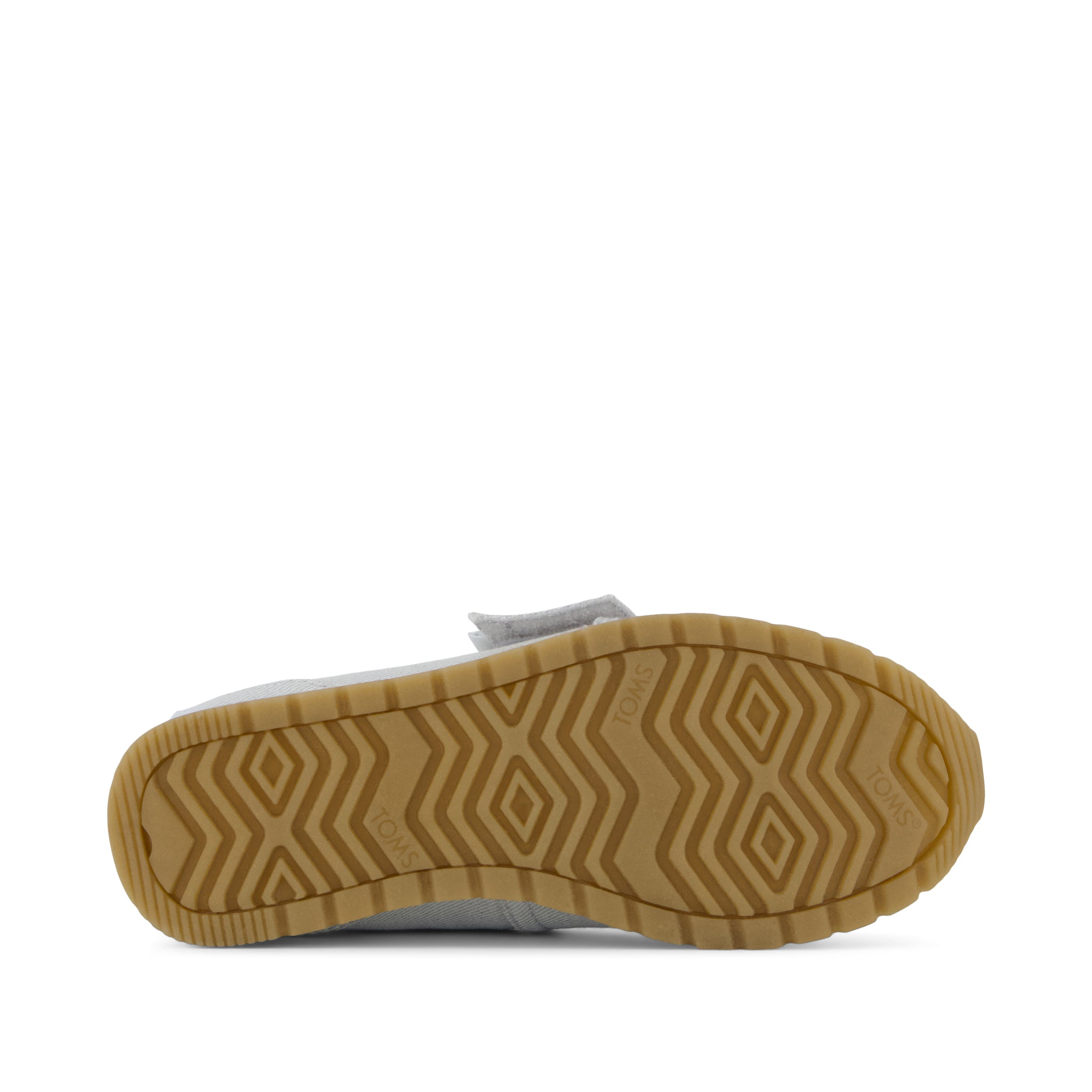 Resident Plus Kids Sneaker - Silver Metallic Twill Bottom Sole View