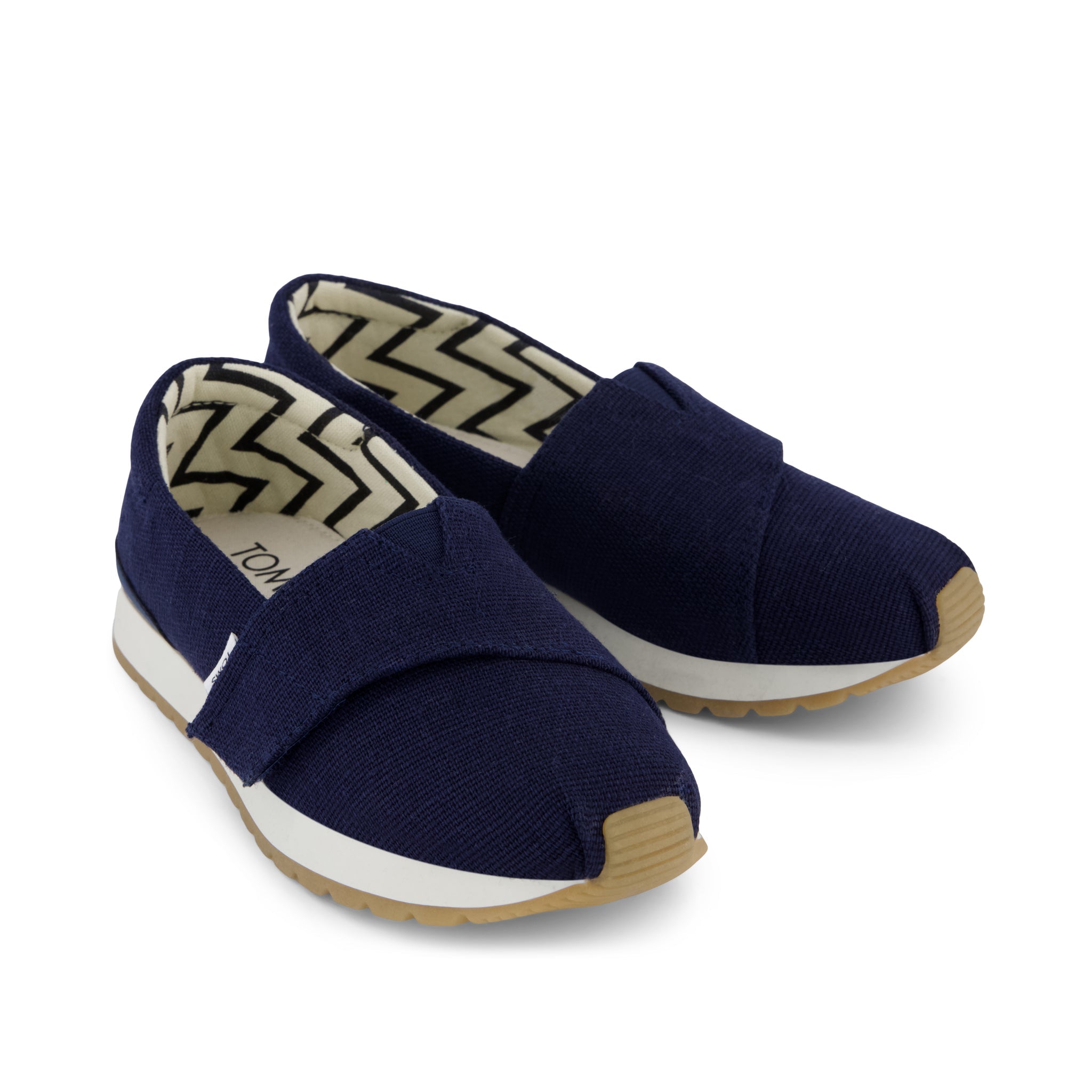 Resident Plus Kids Sneaker - Navy Heritage Canvas Front View