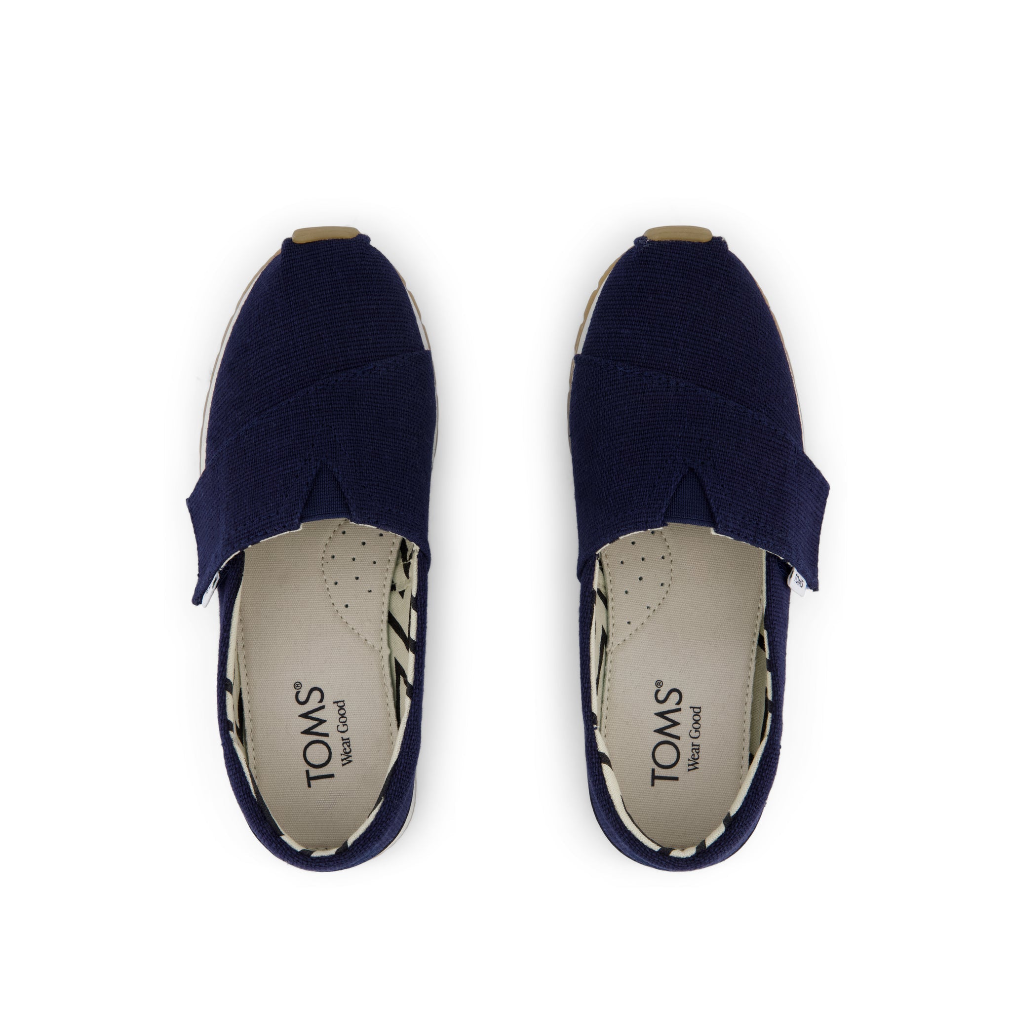 Resident Plus Kids Sneaker - Navy Heritage Canvas Top View