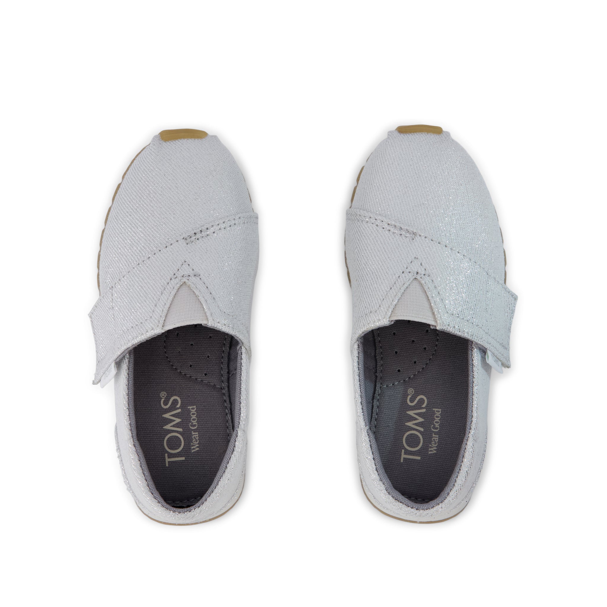 Resident Plus Toddler Sneaker - Silver Metallic Twill Top View