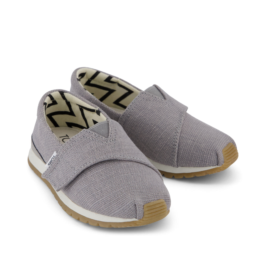 Resident Plus Toddler Sneaker - Drizzle Grey Heritage Canvas Front View