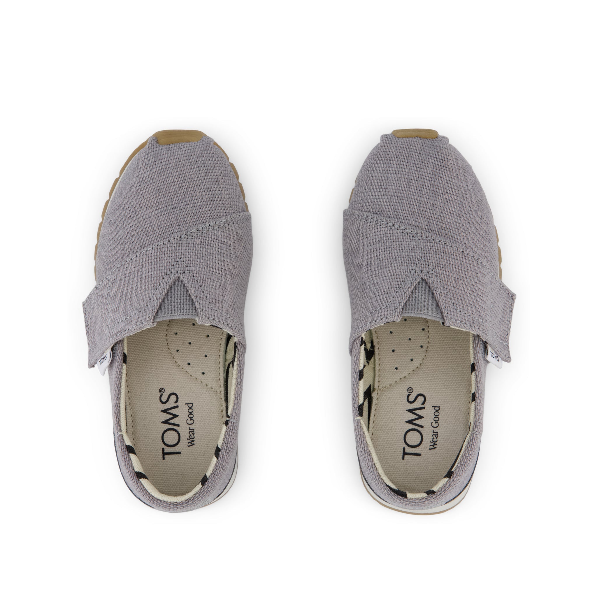 Resident Plus Toddler Sneaker - Drizzle Grey Heritage Canvas Top View