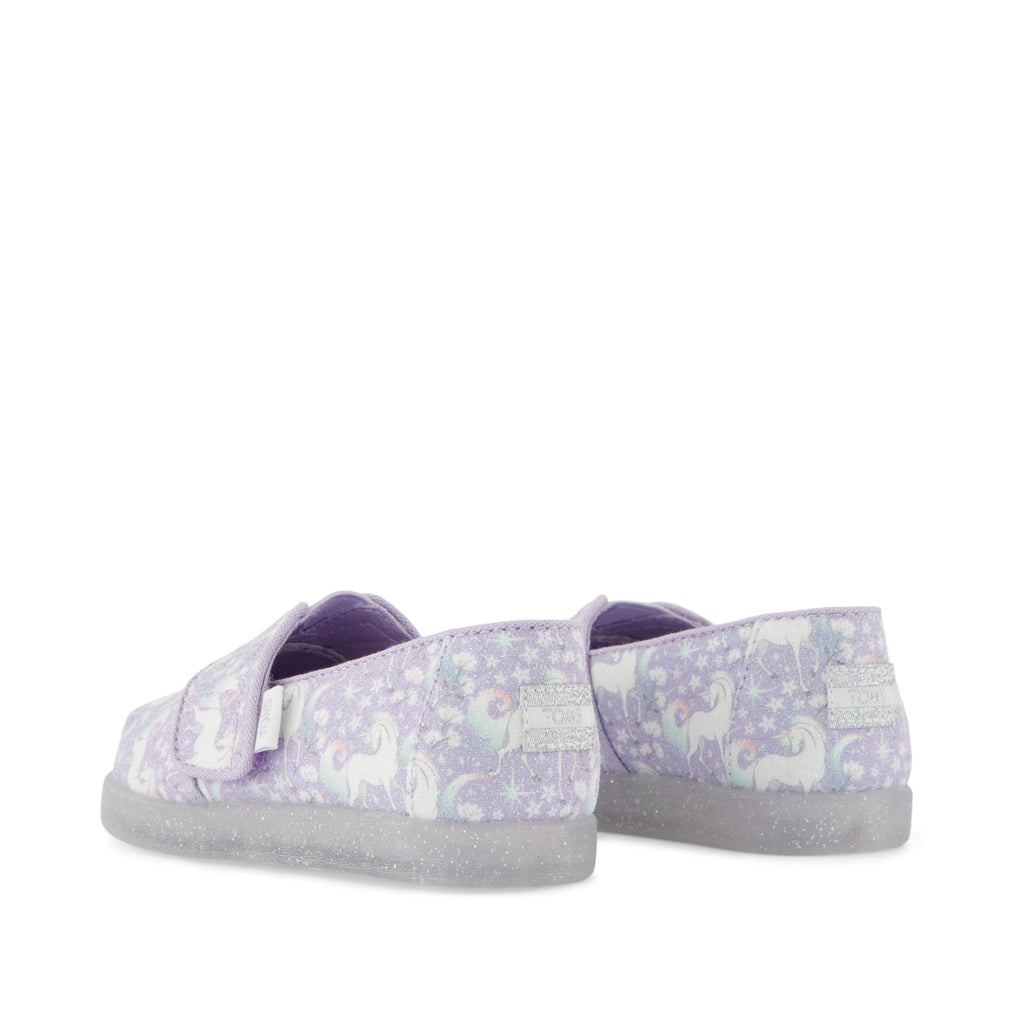 Alpargata Classic Toddler Shoe - Misty Lilac Iridescent Unicorn Back View