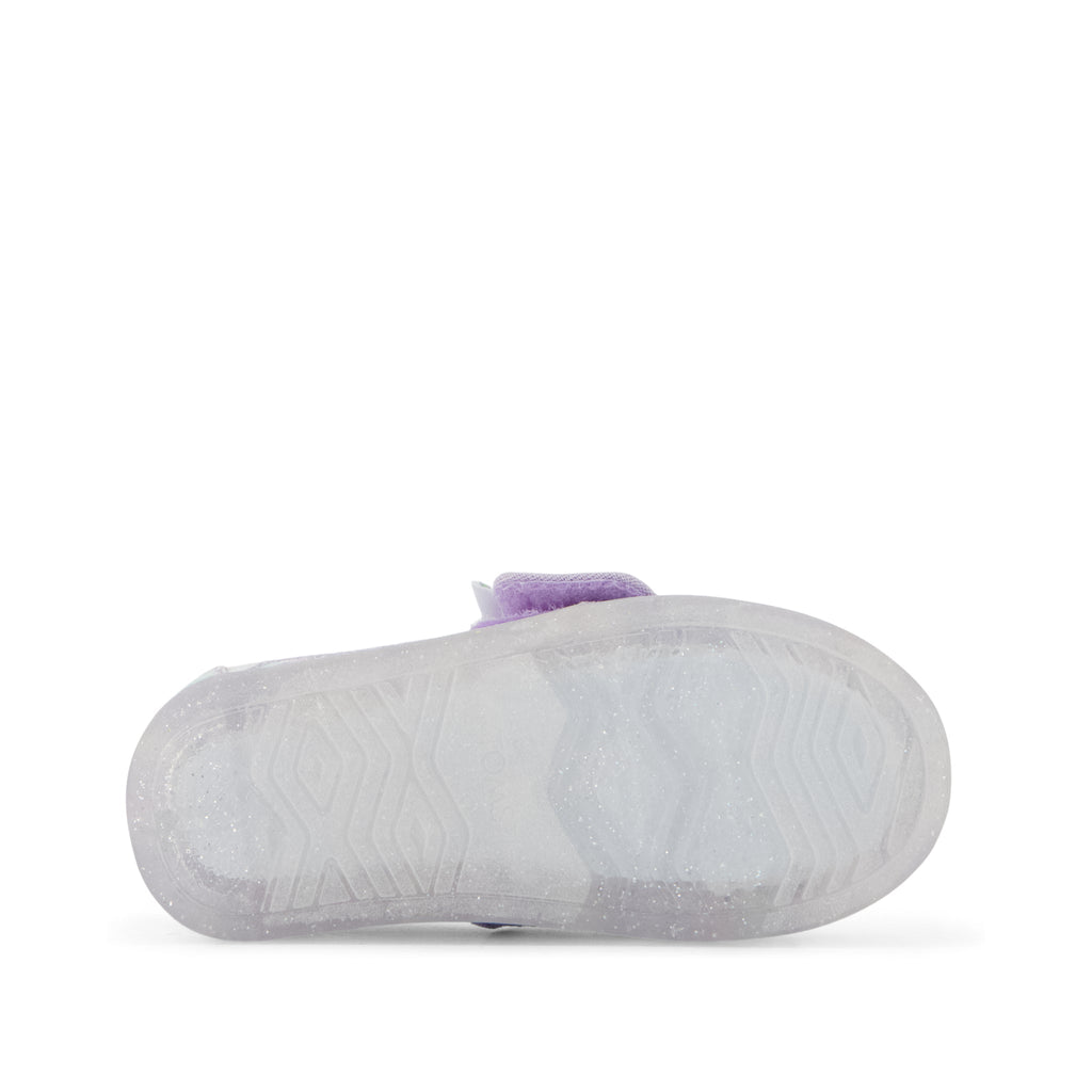 Alpargata Classic Toddler Shoe - Misty Lilac Iridescent Unicorn Bottom Sole View