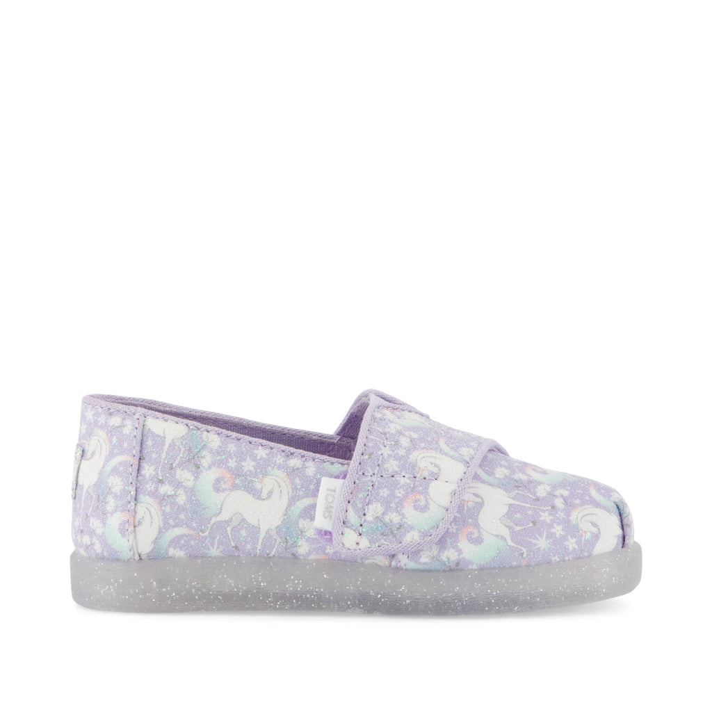 Alpargata Classic Toddler Shoe - Misty Lilac Iridescent Unicorn Side View
