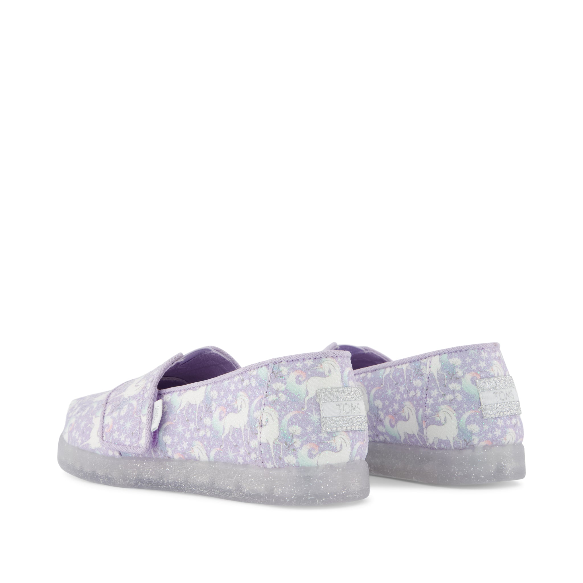 Alpargata Classic Kids Shoe - Misty Lilac Iridescent Unicorn Back View
