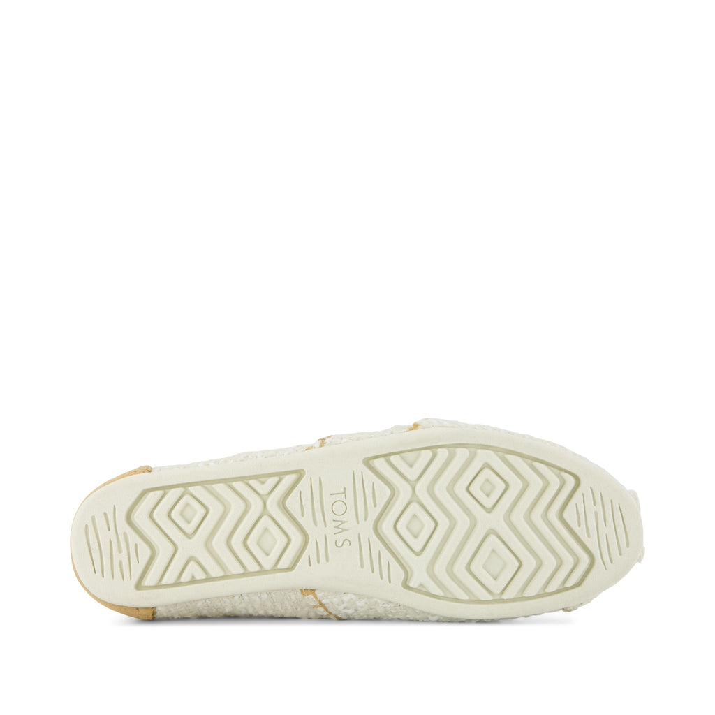 Alpargata Classic - Deco Stitch Egret Marled Boucle Bottom Sole View