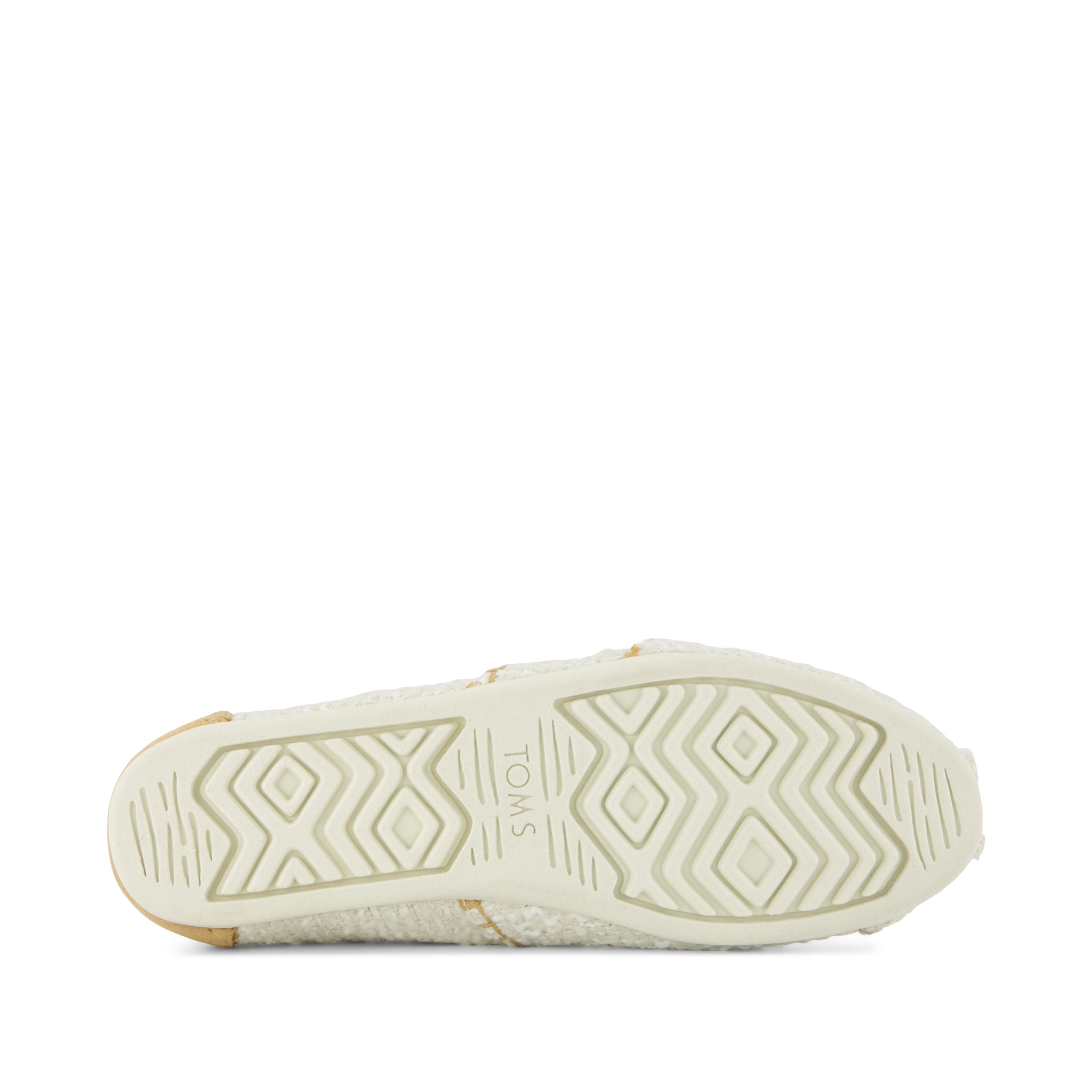 Alpargata Classic - Deco Stitch Egret Marled Boucle Bottom Sole View