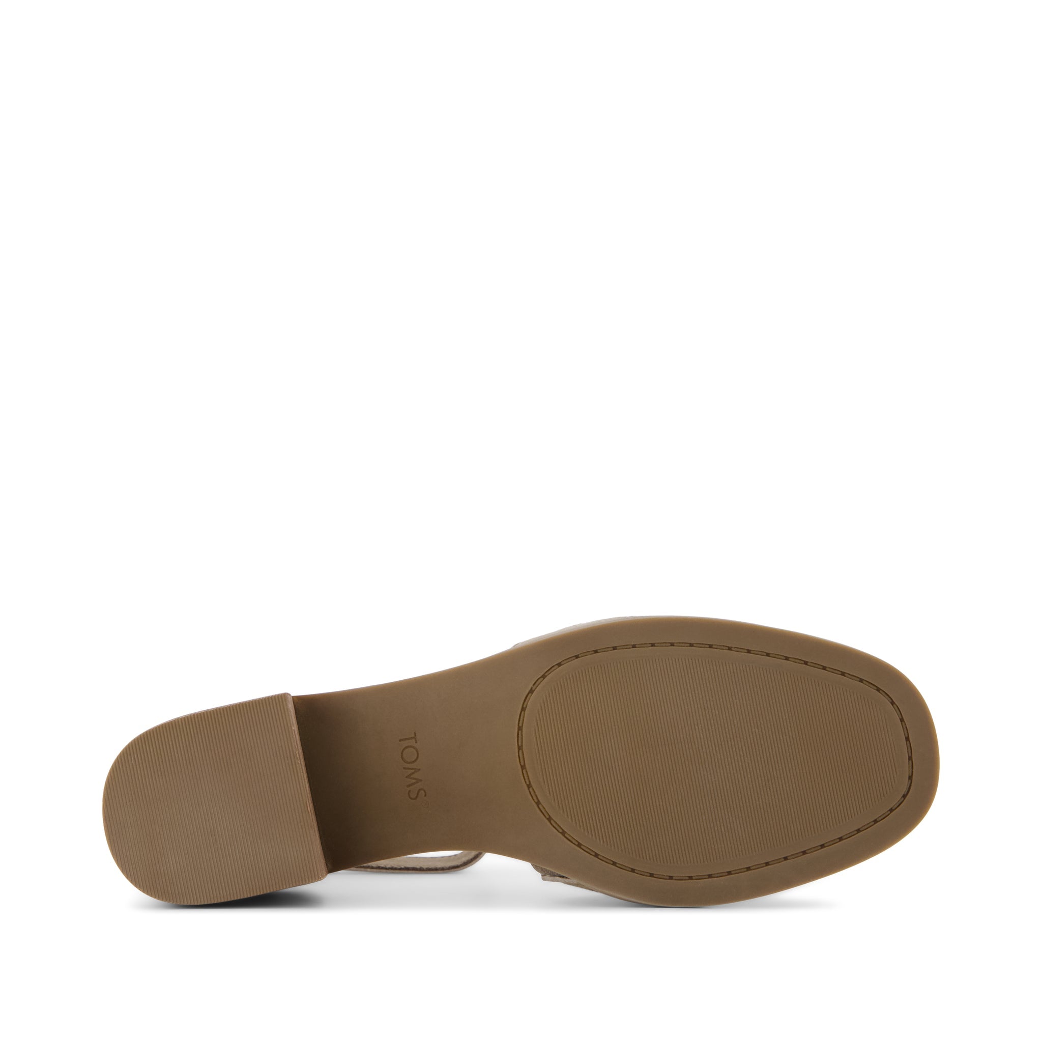 Jaclyn Fisherman Heel - Dune Suede Bottom Sole View