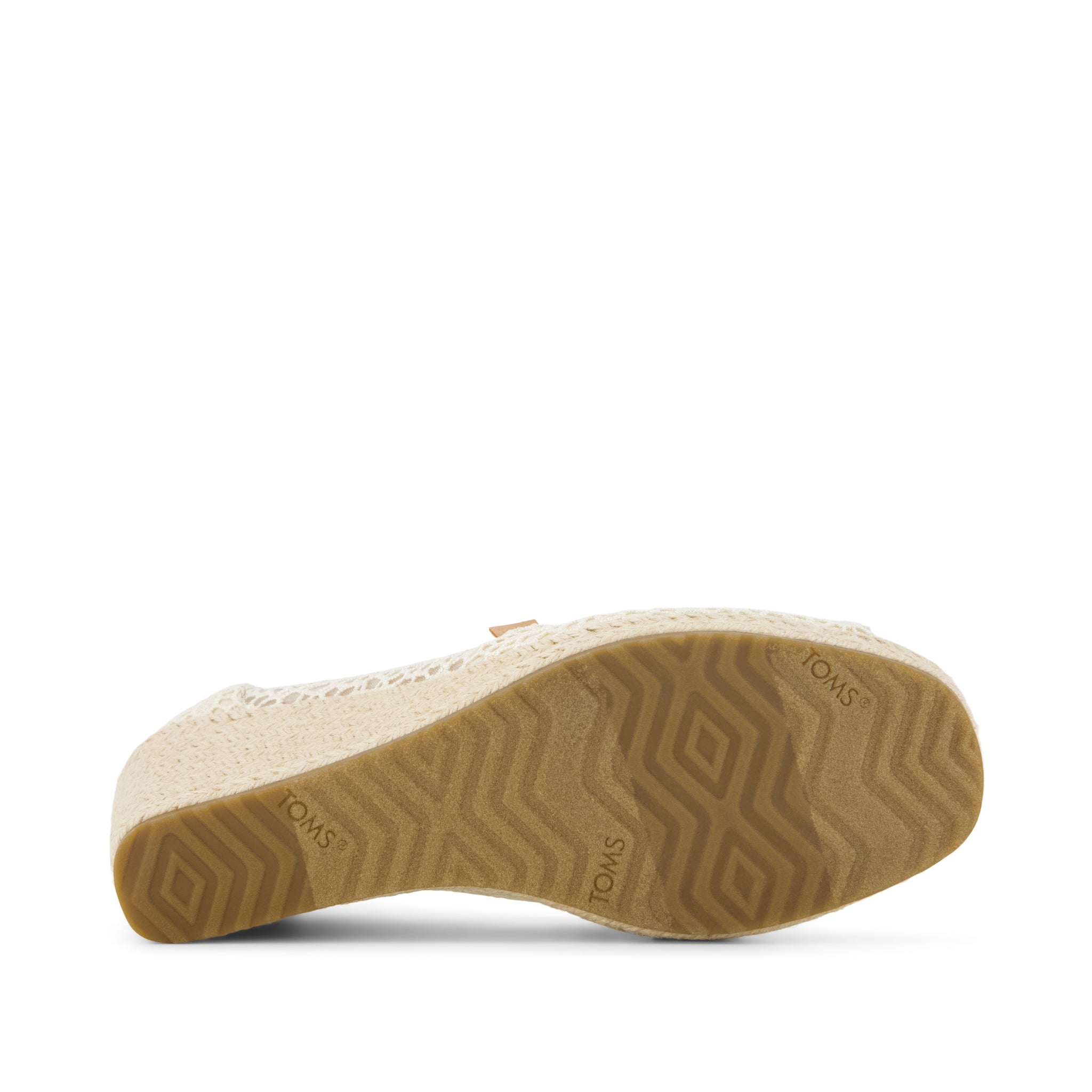 Essential Wedge - Natural Moroccan Crochet Bottom Sole View
